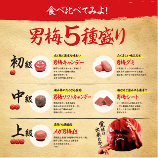 試食5種のラインナップ